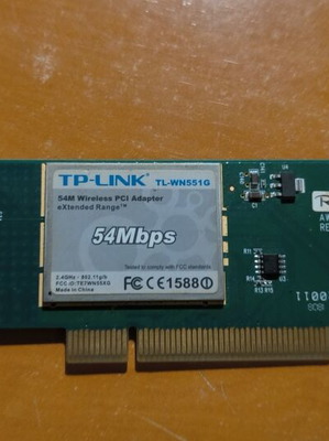 TP-Link TL-WN551G WiFi card non-working, used