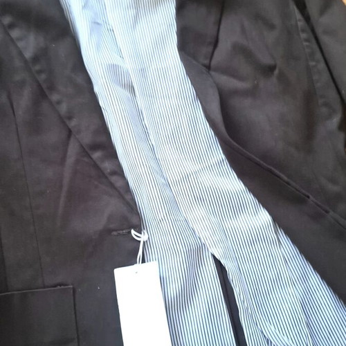 Assos Brown Blazer with Blue Stripes Size M Medium New