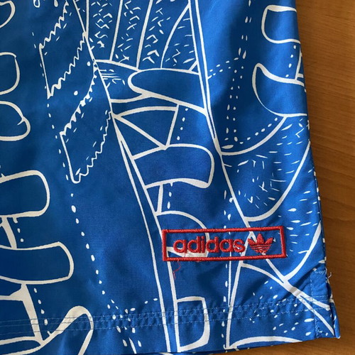 Adidas men's swim shorts XS used, multicolor