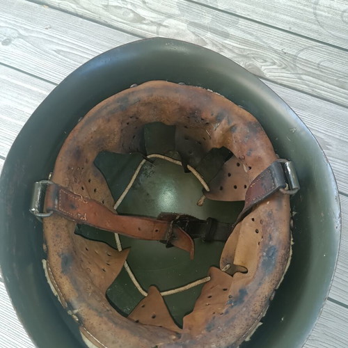 Vintage metal helmet from World War II