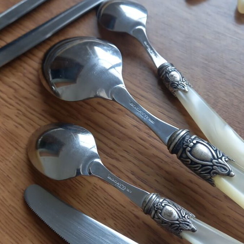 Casa Bugatti Oxford Old-silver Cutlery Set for 6 People like new