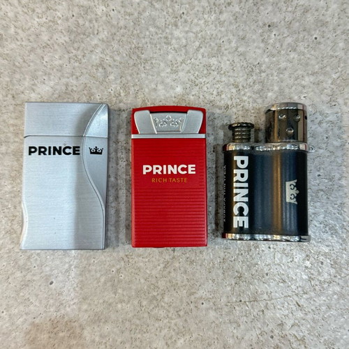 Prince metal lighters like new, set of 3 pieces