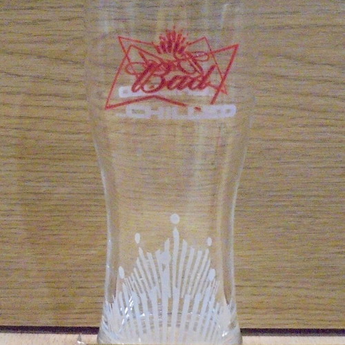 Budweiser beer promotional set of 2 glasses like new