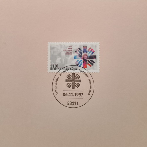 German stamps 1997 first day cover Bonn, mint block of four