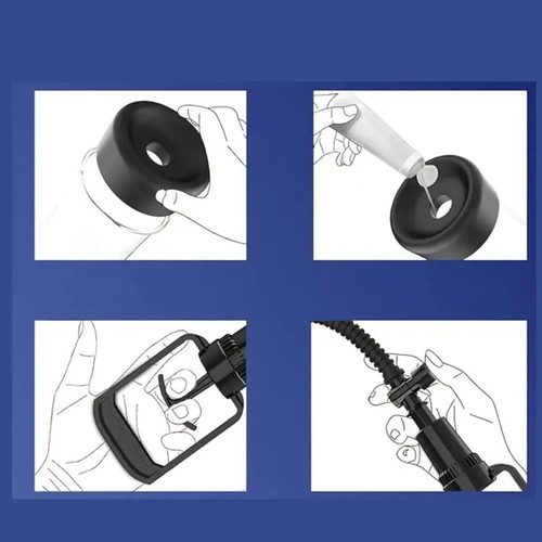 Vacuum pump for exercise new with adjustable bands and relief valve