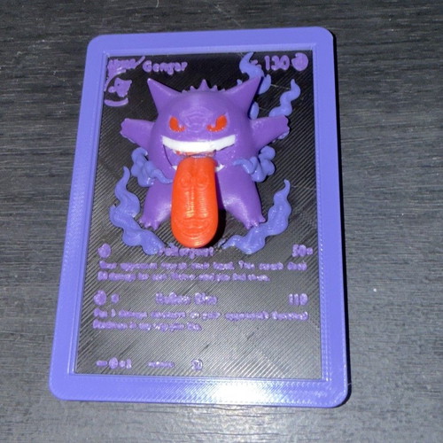 3D Printed Κάρτα Pokémon Gengar από PLA