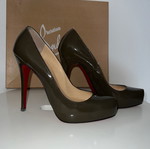 Παπούτσια Christian Louboutin γόβες μεταχειρισμένες, γκρι, νούμερο 39,5