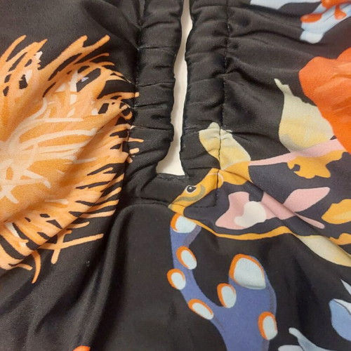 Desigual Strapless One-Piece Swimsuit like new, black multicolor, size L