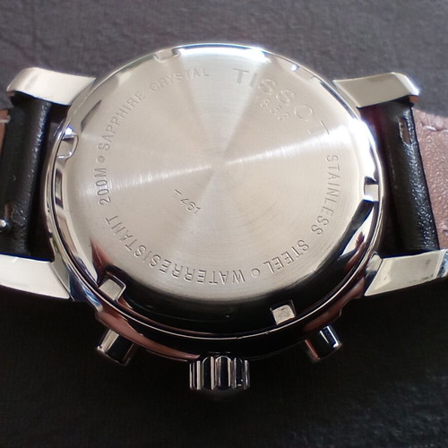 Tissot PRC 200 Chronograph men's watch like new, white and silver