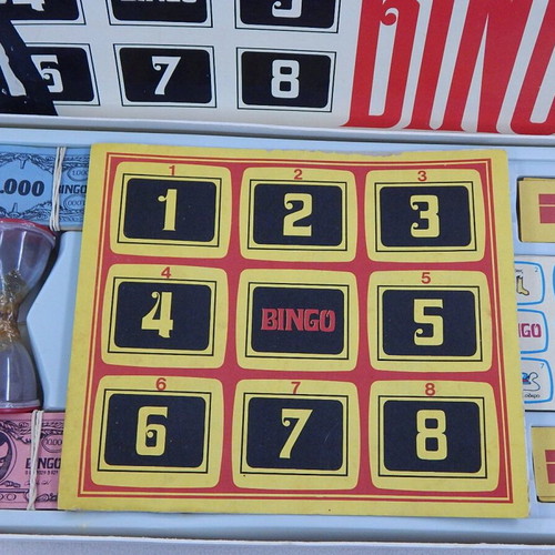 Bingo board game used, 1970s, Nis, Nikos Mastorakis TV show