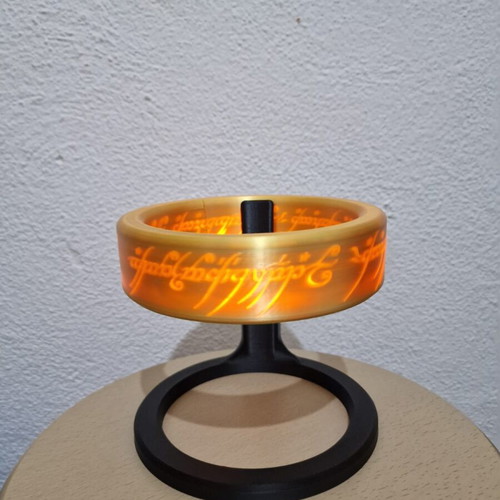The One Ring Lamp like new with LED light and switch