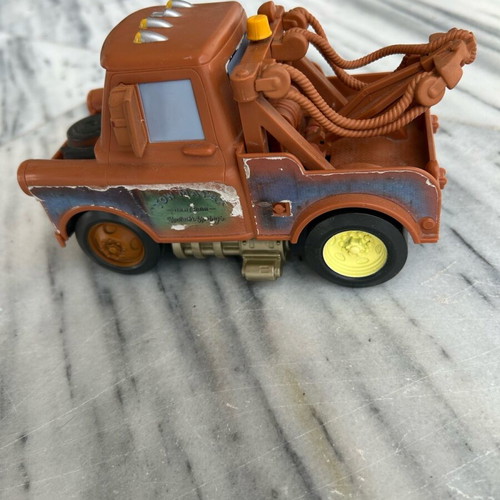 Cars Macqueen Big Daddy used, authentic Disney, with weapons and flag