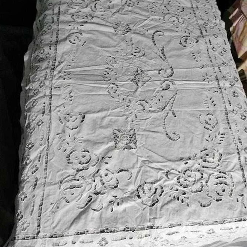 Handmade embroidery unused, dimensions 115x75