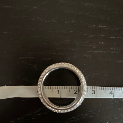 Steel ring new, 21 mm, silver color