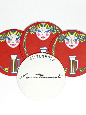 Ritzenhoff coasters set of 4 pieces for beer or champagne glasses like new