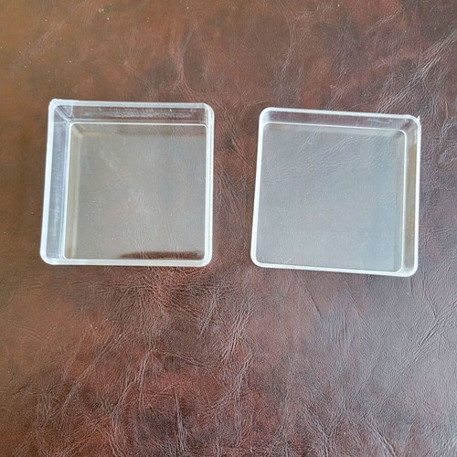 Transparent Plastic Boxes with Lid for Wedding and Baptism Favors, 290 pcs new