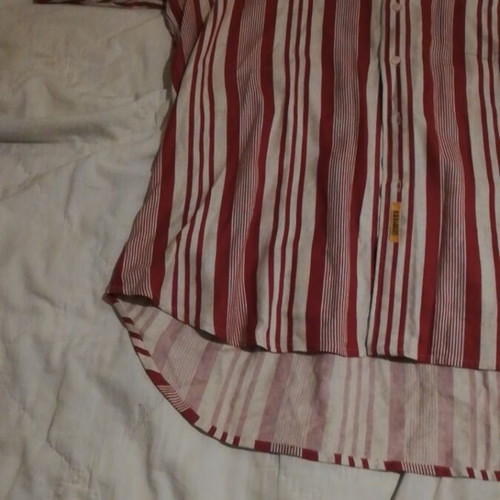 BD Baggies striped short sleeve shirt used, large
