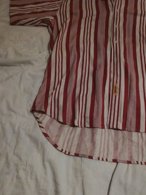 BD Baggies striped short sleeve shirt used, large