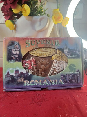 Souvenir Romania Transylvania διακοσμητικό συλλεκτικό με σχέδιο Vlad Tepes σαν καινούργιο
