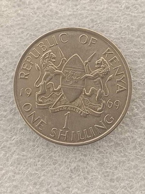 Kenya 1969 1 Shilling coin FD-21