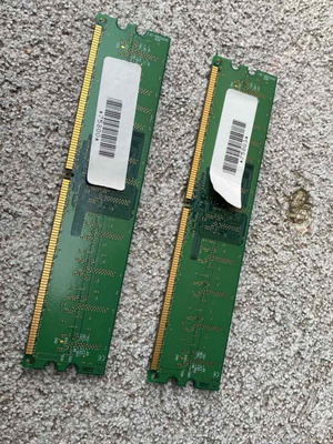 Kingston RAM 512MB DDR2 ράβδοι σαν καινούργιο, πακέτο 2