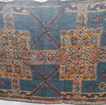 Handmade embroidered wool rug 163×226 cm, like new