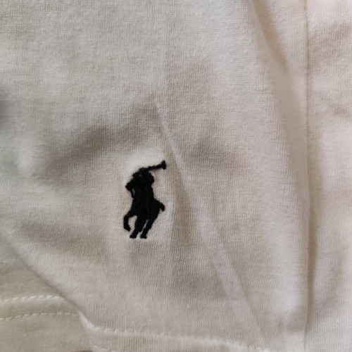 White T-shirt Polo Ralph Lauren V-Neck (Size M - Slim Fit)