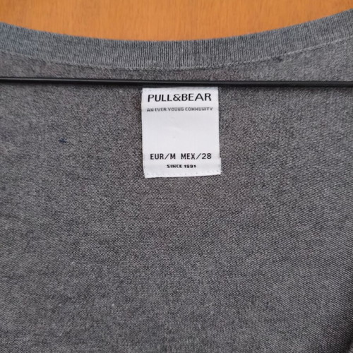 Pull&Bear cardigan gray thin with V neckline size M like new
