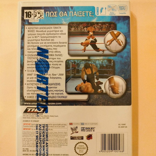 WWE Smackdown vs Raw 2008 used for Nintendo Wii