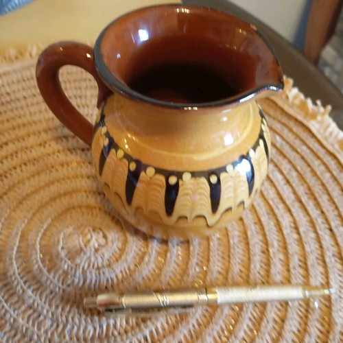 Clay jug used, small
