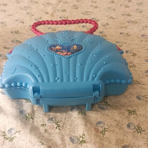 Toy suitcase shell shape like new without contents