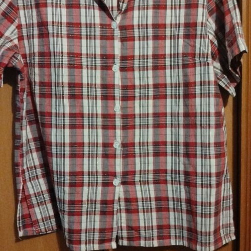 Acne Studios checked shirt XL like new, white and red