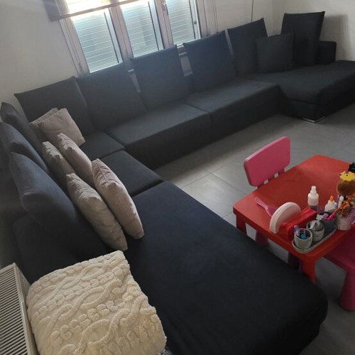 Corner sofa 9 seats used, navy blue by BoConcept
