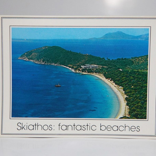 Skiathos postcards used, set of 3
