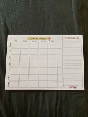 Happy Life Planners μενού της εβδομάδας δίαιτα διατροφή σημειωματάριο αχρησιμοποίητο
