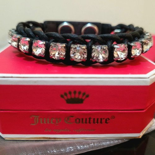 Juicy Couture Bracelet with Crystals like new, black and white