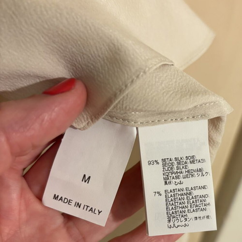 Brunello Cucinelli silk top new, size M, white