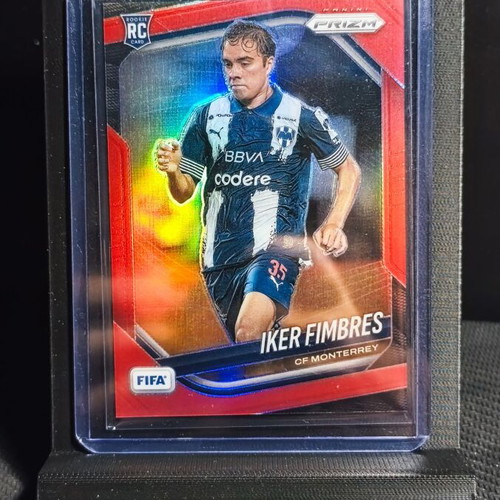 Iker Fimbres 2025-26 Panini Prizm FIFA Rookie Card #135 Red Prizm /149 CF Monterrey