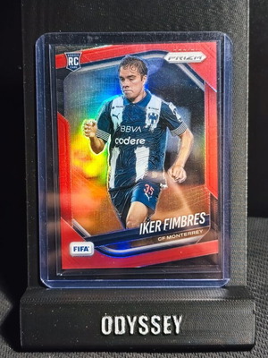 Iker Fimbres 2025-26 Panini Prizm FIFA Rookie Card #135 Red Prizm /149 CF Monterrey