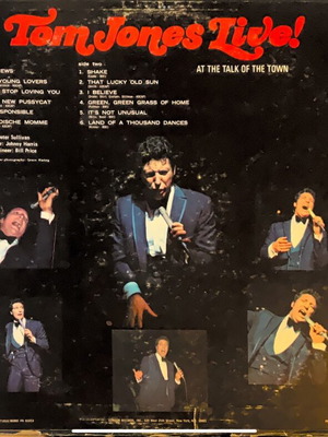 Tom Jones Live LP μεταχειρισμένο, 1967