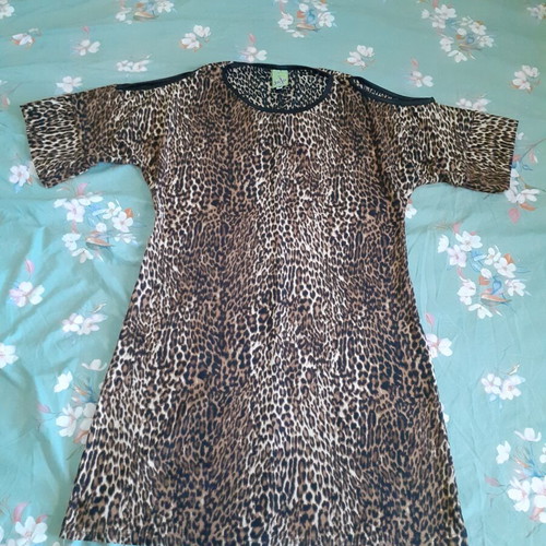 Juju dress animal print size S like new, black and brown