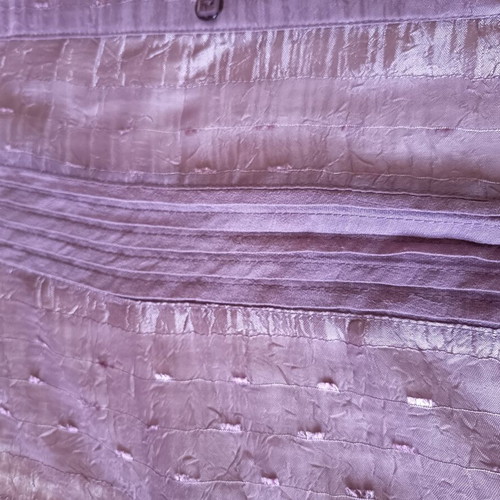Conos women's purple shirt with pleats, size medium