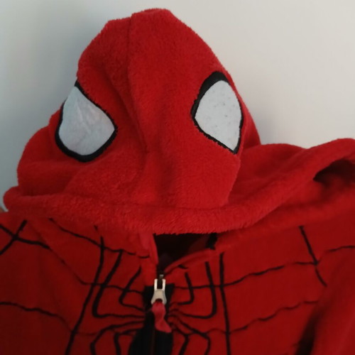 Orchestra Spiderman sleeping bag with hood and zipper like new, boy 10 years 140cm