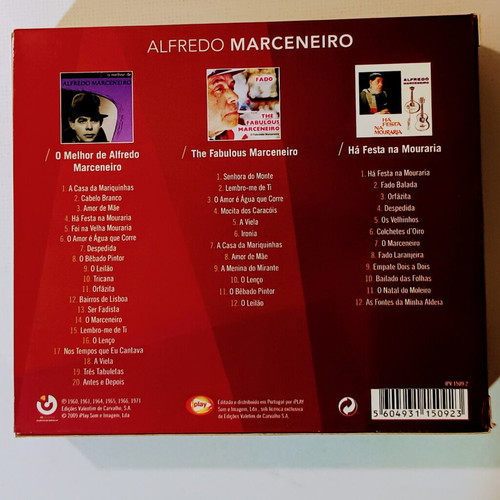 Alfredo Marceneiro 3 CD box set new