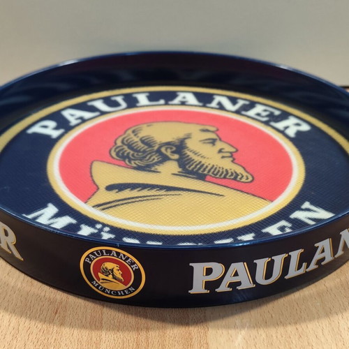 Paulaner Beer Promotional Plastic Non-Slip Serving Tray used