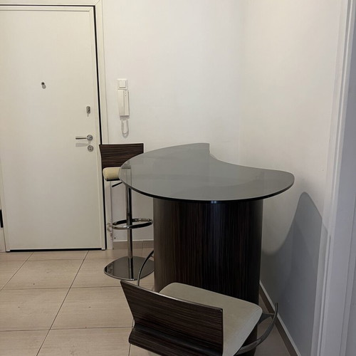 Bar furniture with 2 stools used