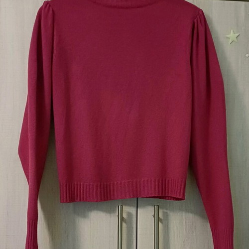 Forel Women's Knitted Cardigan Pink Fuchsia Like New