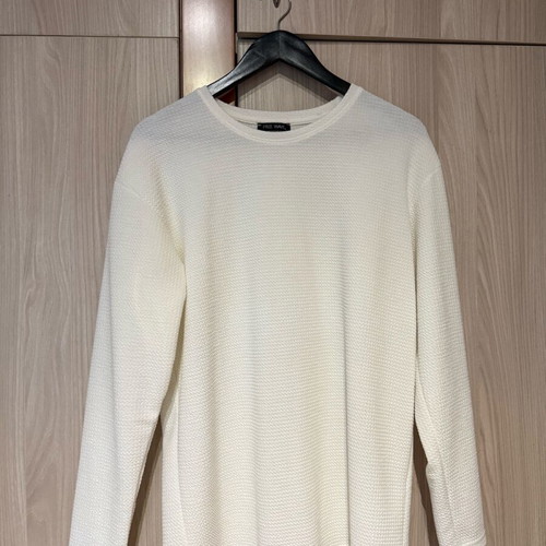 Men's long-sleeved white Free Wave shirt large like new