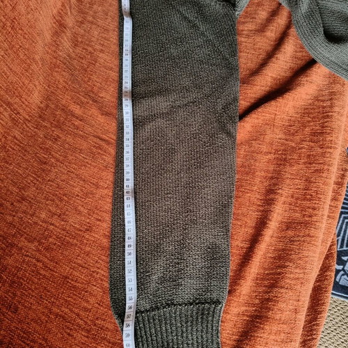 Men's V sweater Sfera used, green, size L