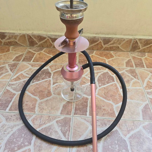 Kaya Shisha ELOX Desktop Carbon hookah, pink, anodized aluminum